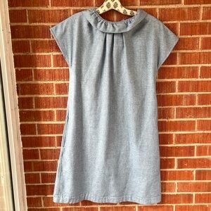 Ann Mashburn cotton baby blue midi dress with pockets